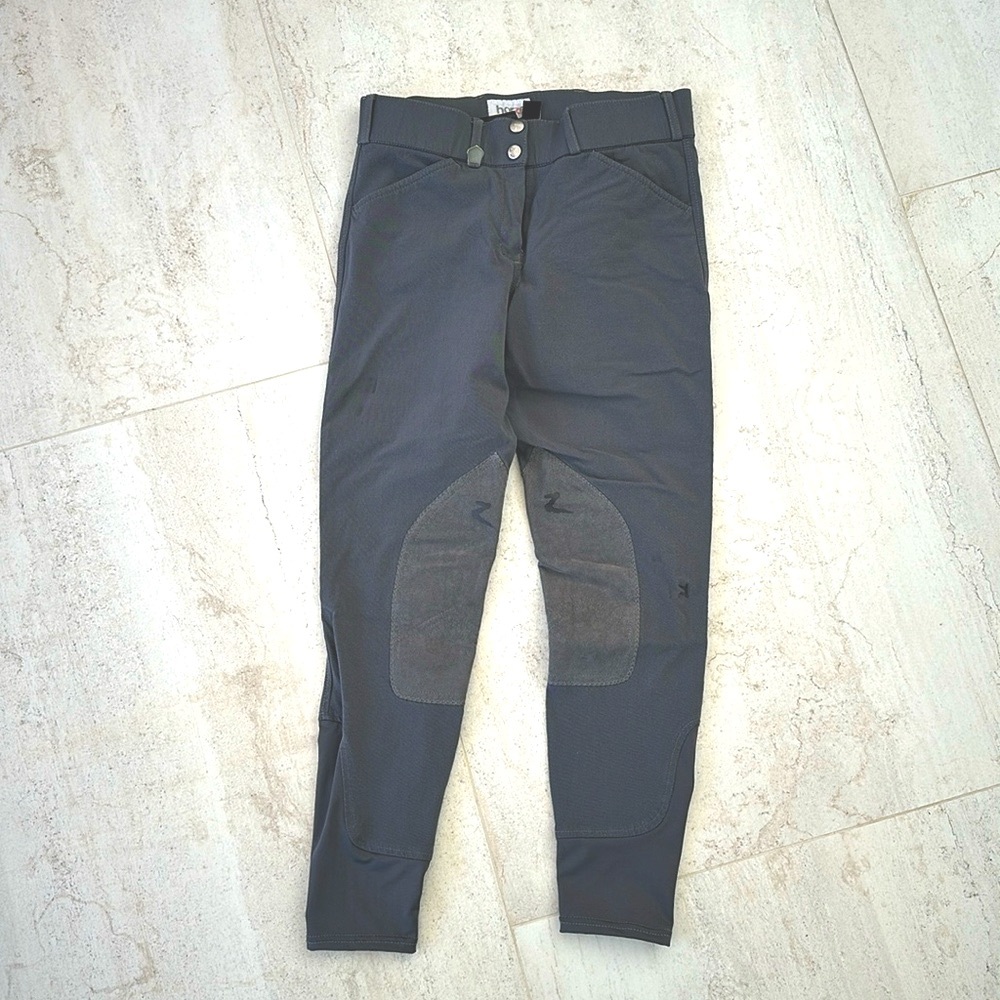 Gray Equestrian Riding Breeches